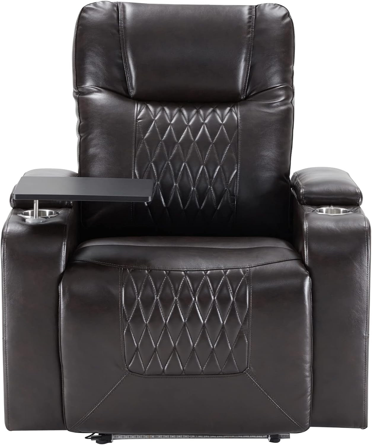 Electric Recliner with USB Charge Port, Cup Holders and LED Light