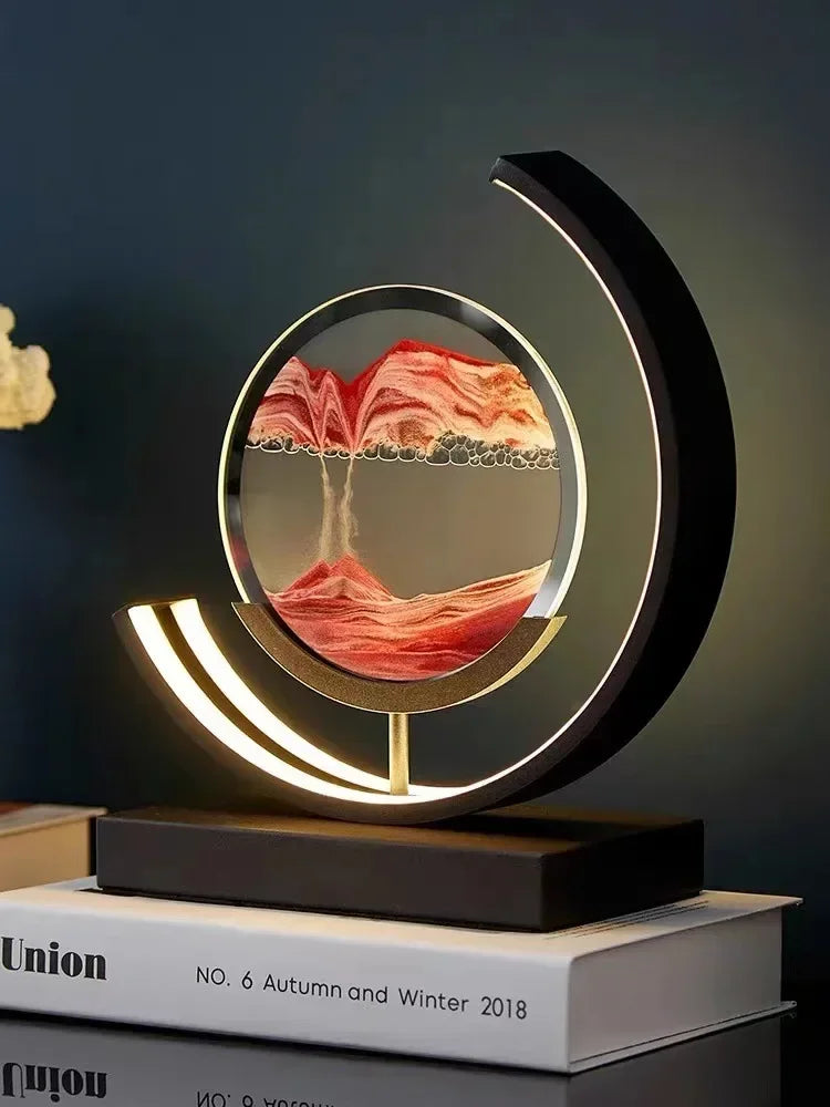 LED Light Hourglass Lamp