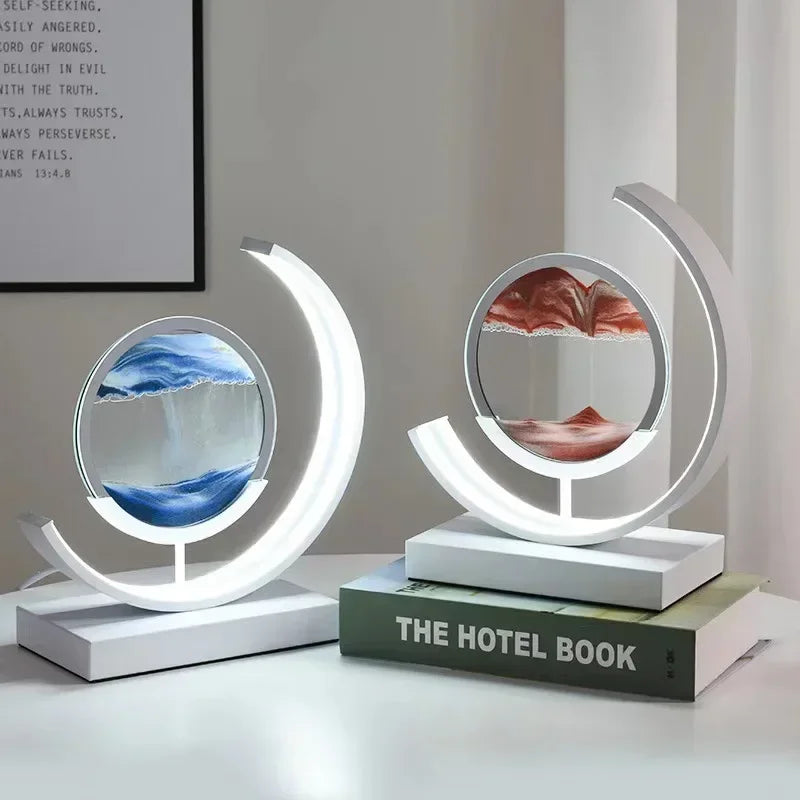 LED Light Hourglass Lamp