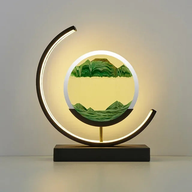 LED Light Hourglass Lamp